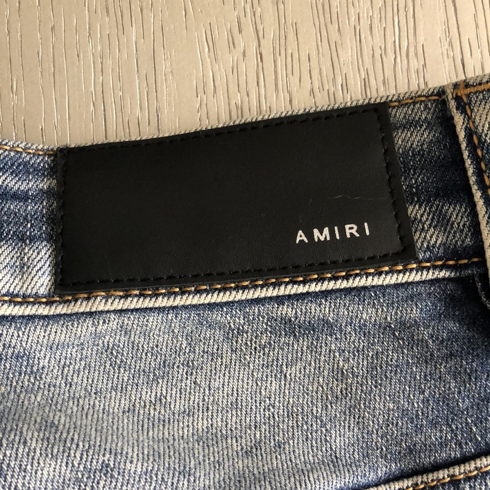 AMIRI Distressed Blue skinny Jeans Size 30 - Picture 8 of 16